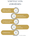 Vorteile von Jobmessen